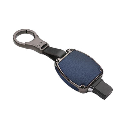 ya 5 8.7 Car Key Fob Case Cover Protect Shell for Mercedes-benz E300 W202 W210 2017 Blue