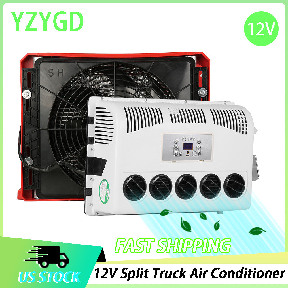 ya 4 6.21 For Engineering Bus RV Caravan Universal Split A/C 12V Car Truck Air Conditioner