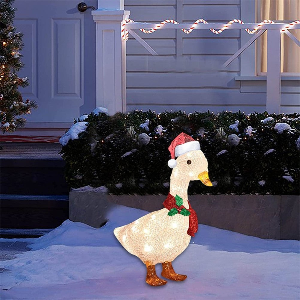 ya 14 Metal Light Duck With Scarf Waterproof For Courtyard Patio