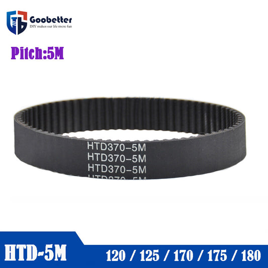 HTD5M Belt 120/125/170/175/180T for CNC/3D Printer/Industrial Machine 5mm Pitch