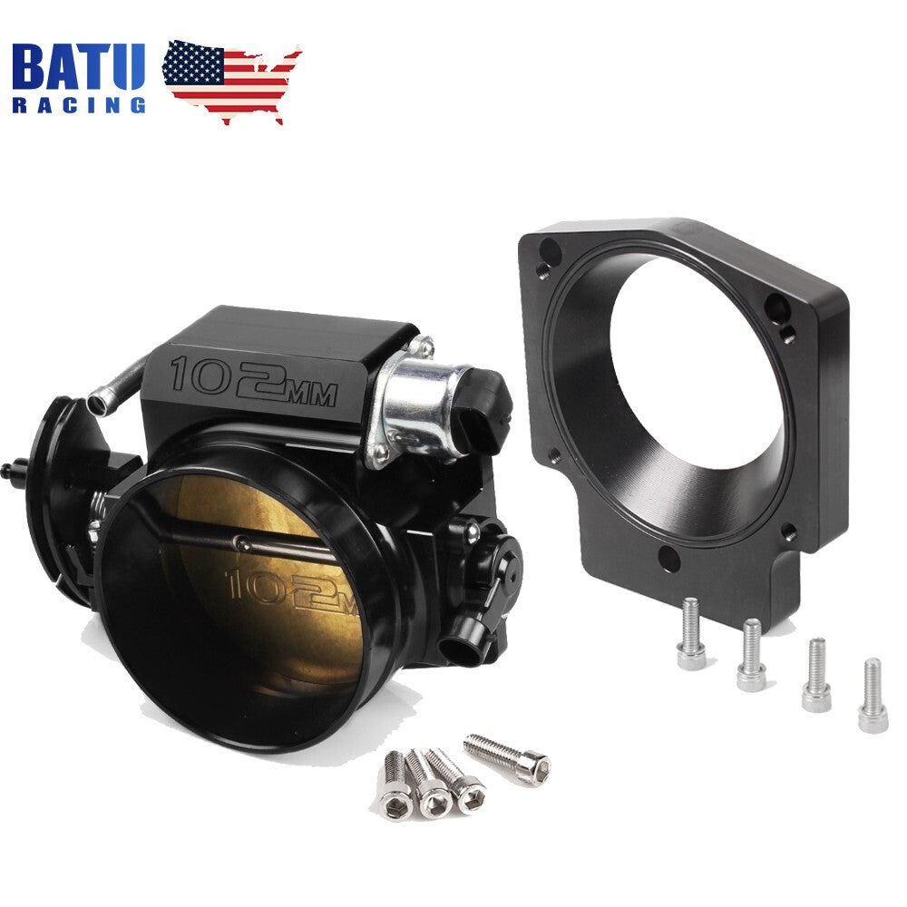 ya 27 7.20 New 102mm Throttle Body+TPS IAC+Adapter Plate For G M III LS1 LS2 LS6 LS7 LSX LS