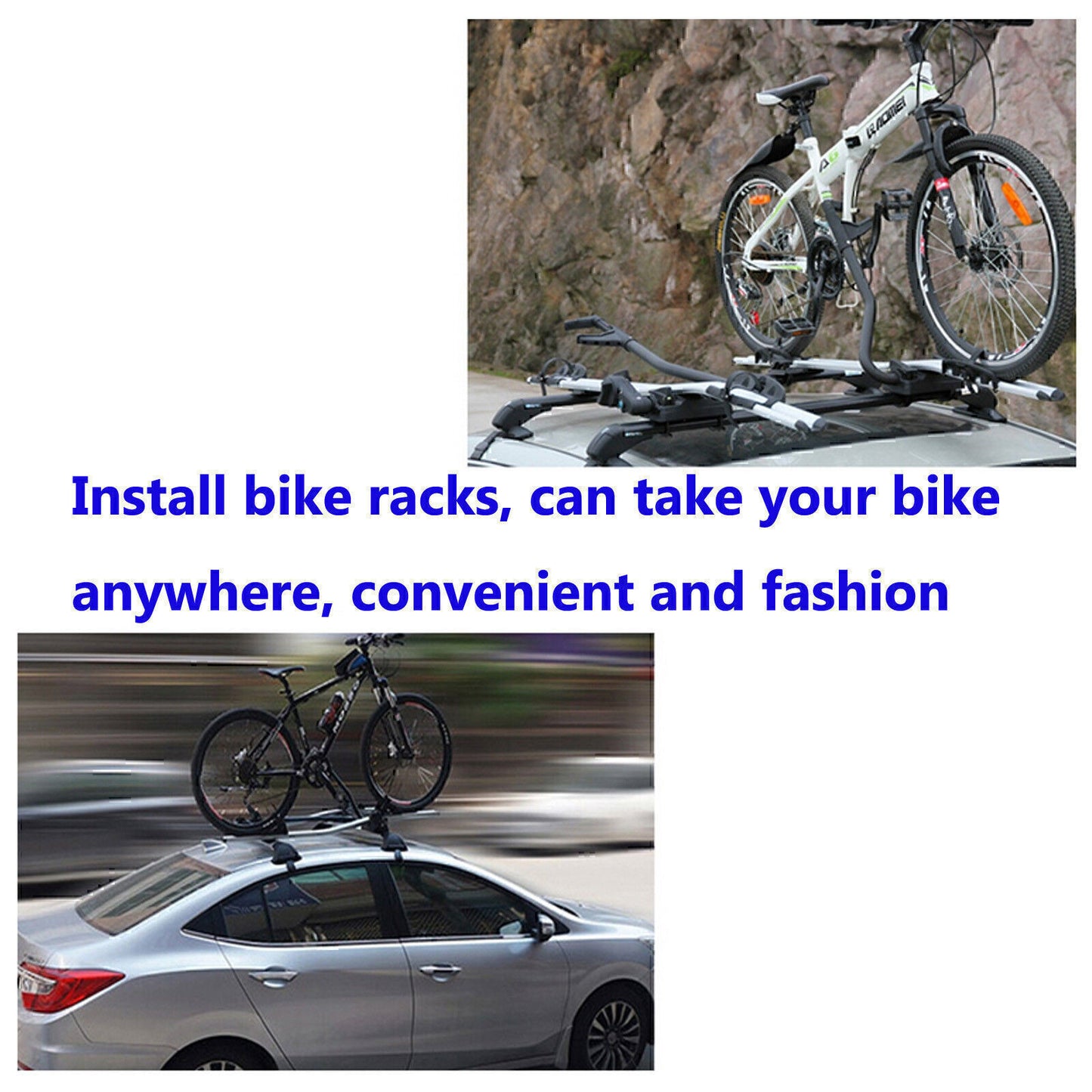 ya 5 8.7 Car Roof Rack Cross Bar Top Luggage Rack Carrier 2Pcs for Toyota Prius SY