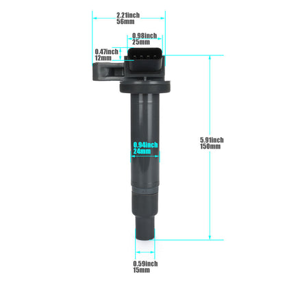 ya 5 8.7 Set of 8 Ignition Coil for Toyota Tundra 2001-2009 4.7L V8 Replaces 90919-02230
