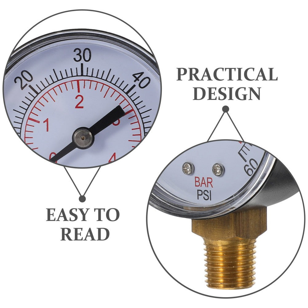 ya 14 Pressure Gauge Pool Pump Fittings Water for Home Professio l Test