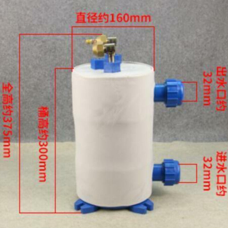 ya 25 1.0HP seafood tank fish tank titanium drum evap Titanium barrel heat exchanger