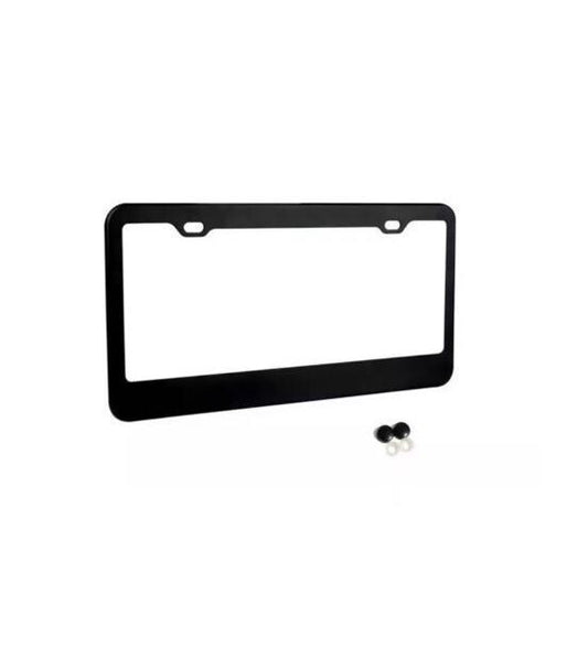 ya 1 8.5.1 1 Piece Car License Plate Frame Cover Hood Cap Trunk 4 Holes Black for 