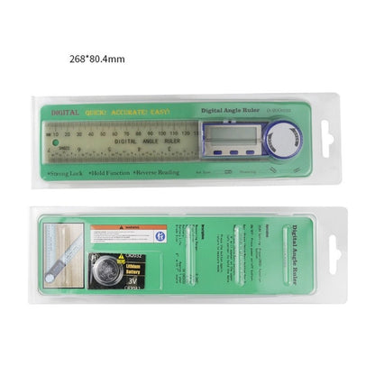 ya 14 Stainless Steel Angle Measurement Tool with Two Scale Auto Shutdown Locking Knob