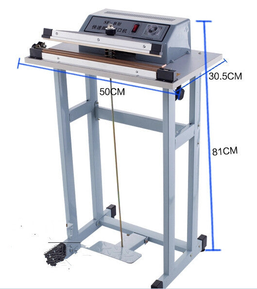 Foot Pedal Impulse Sealer ,heat sealing machine,Plastic Bag sealer 600mm*3mm