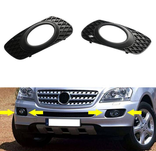 ya 1 8.5.2 1 pair of L+R front bumper fog light covers suitable for Mercedes ML63 AMG ML320 ML350
