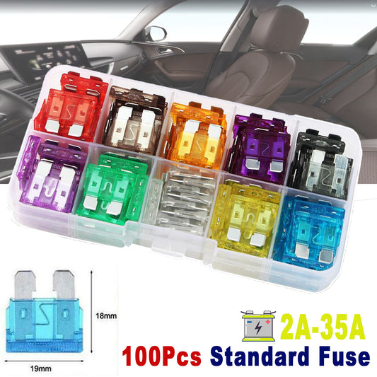 ya 6 6.13 19mm Autosicherungen KFZ Sicherungen Flachsicherung Sortiment 5A 30A Set 100stk.