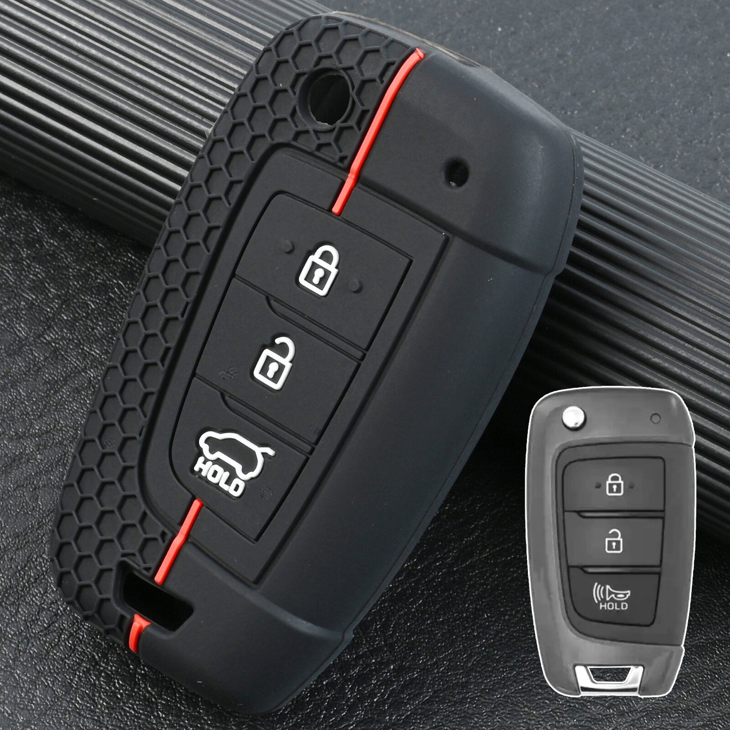 ya 5 8.7 3-Buttons Remote Key Case Cover Shell for Hyundai Accent for Elantra Verna Solaris