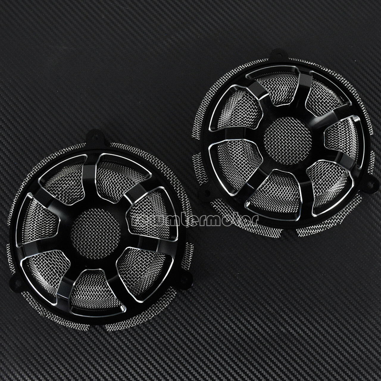ya 5 8.7 Contrast Cut Front Speaker Grill Masks Cover Fit for Harley Touring CVO 2014-19