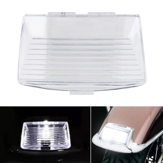 ya 5 6.16.2 Clear Front Fender Tip Light Lens Cover for Harley Softail Heritage Road King