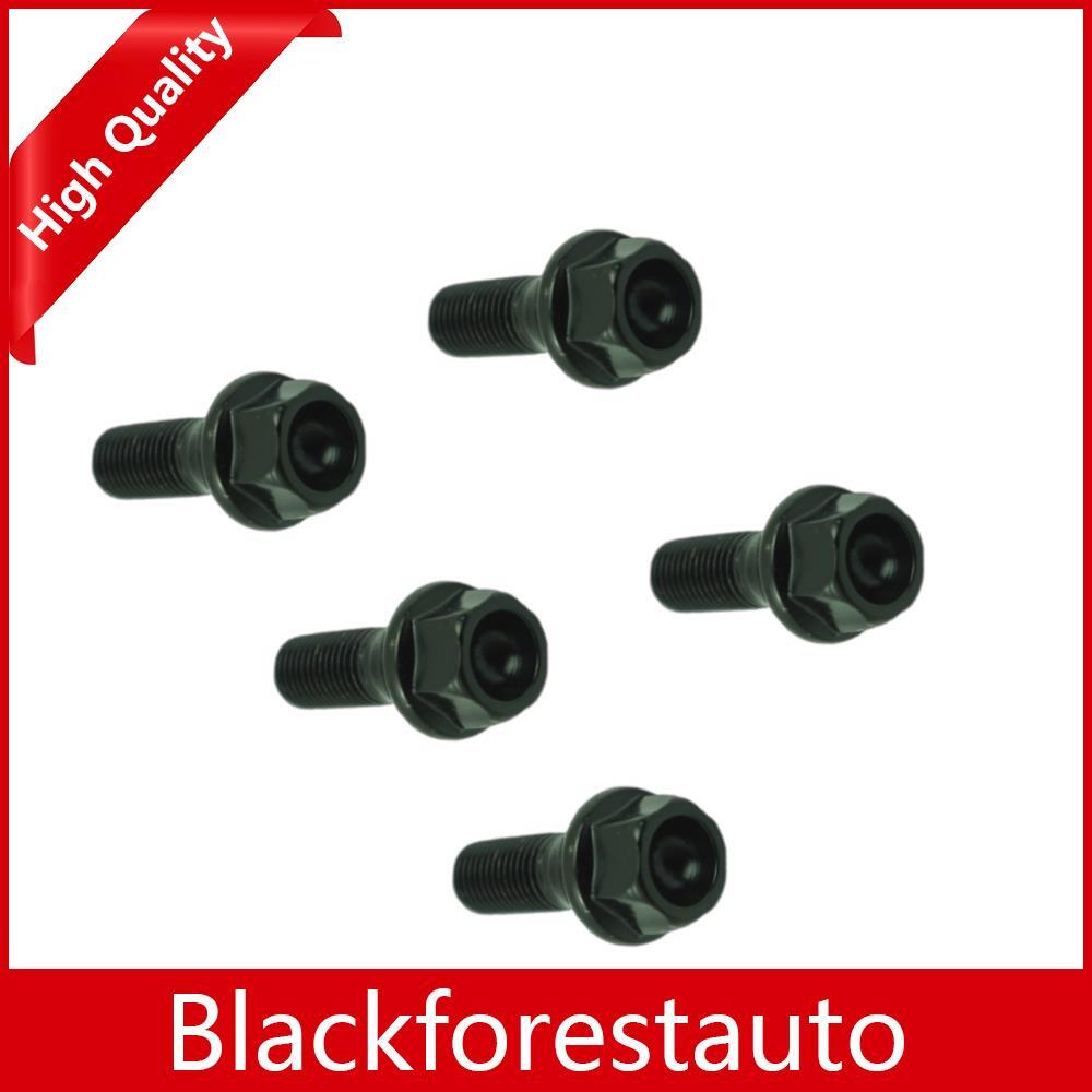ya 5 8.7 5Pcs Set Wheel Lug Bolts Nuts for BMW E39 E46 E53 E60 E90 323i 325i 328i 335i