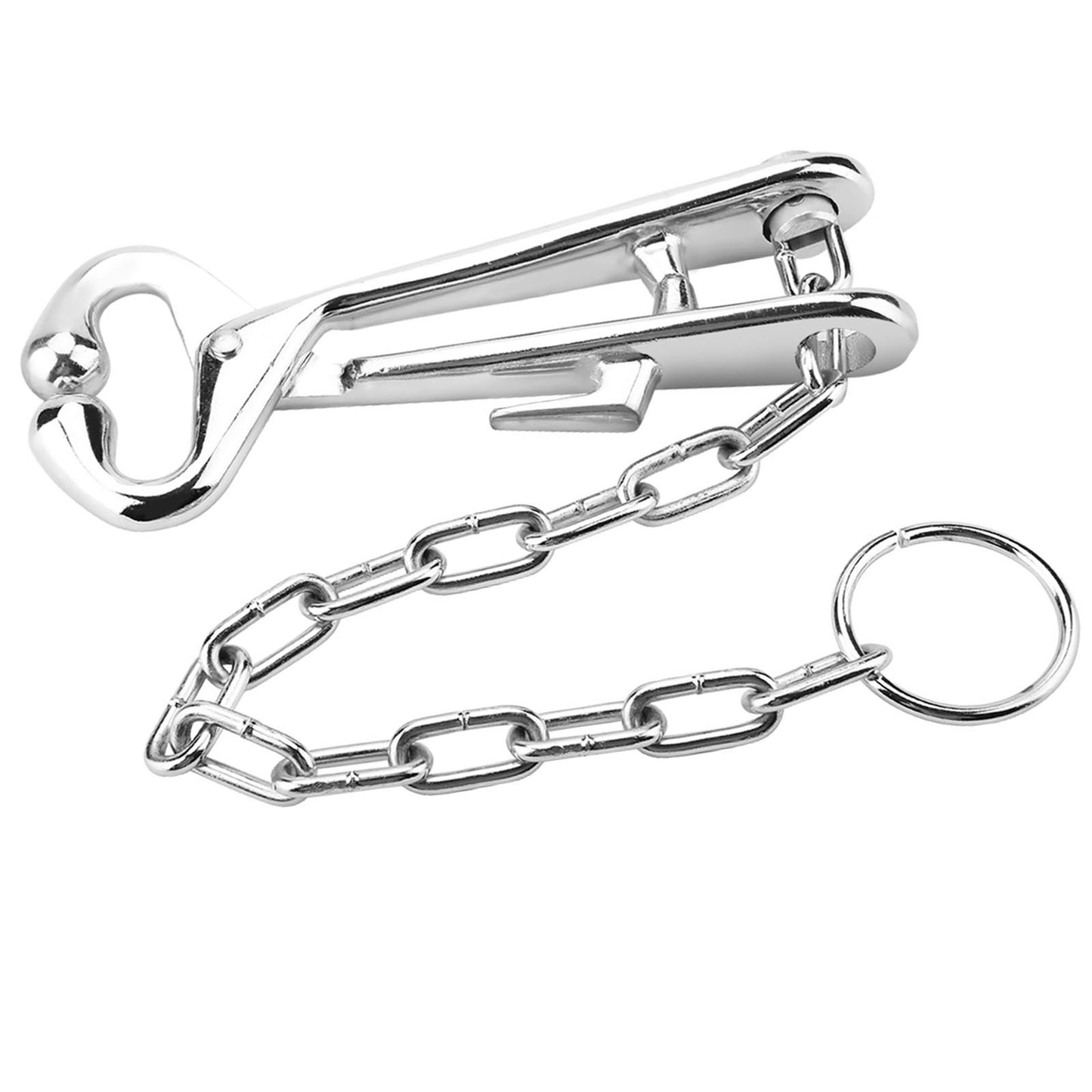 ya 25 Stainless Steel Cow Nose Pliers Bull Cattle Bovine Clip With Chain