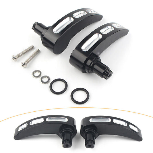 ya 12 5.21 2x Black Saddlebag Lid Lifter Latch Levers Fit for Harley Road Glide 2014-17