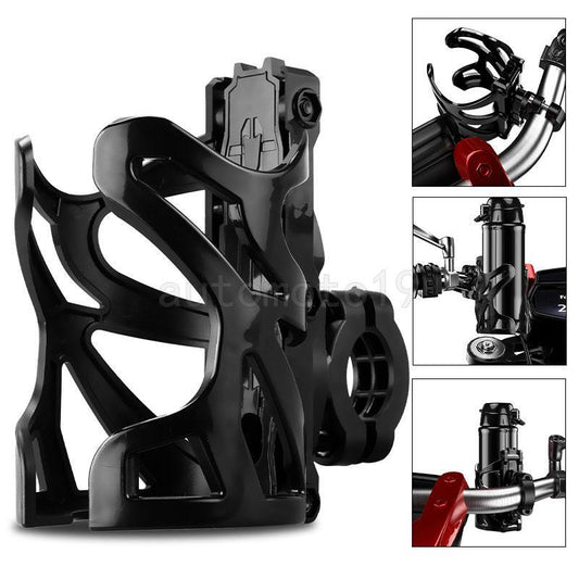 ya 1 7.3 Motorcycle Cup Holder Handlebar Mount Beverage Drink Water Bottle for Dirt Bike