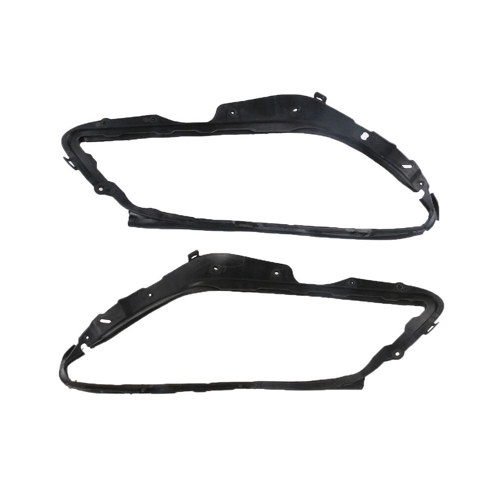 ya 13 5.27.2 2Pcs Headlight Gasket Left & Right Black Plastic For C-Class W204 2008-2011