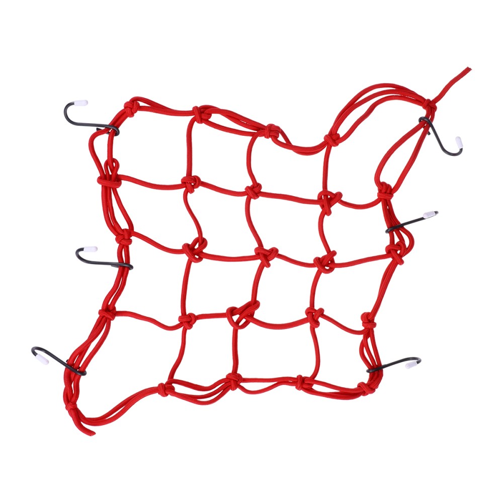 ya 12 5.21 Rear F for Rame Net Cover Luggage Cover Rubber Band Elastic Luggage Net Bag (Red)