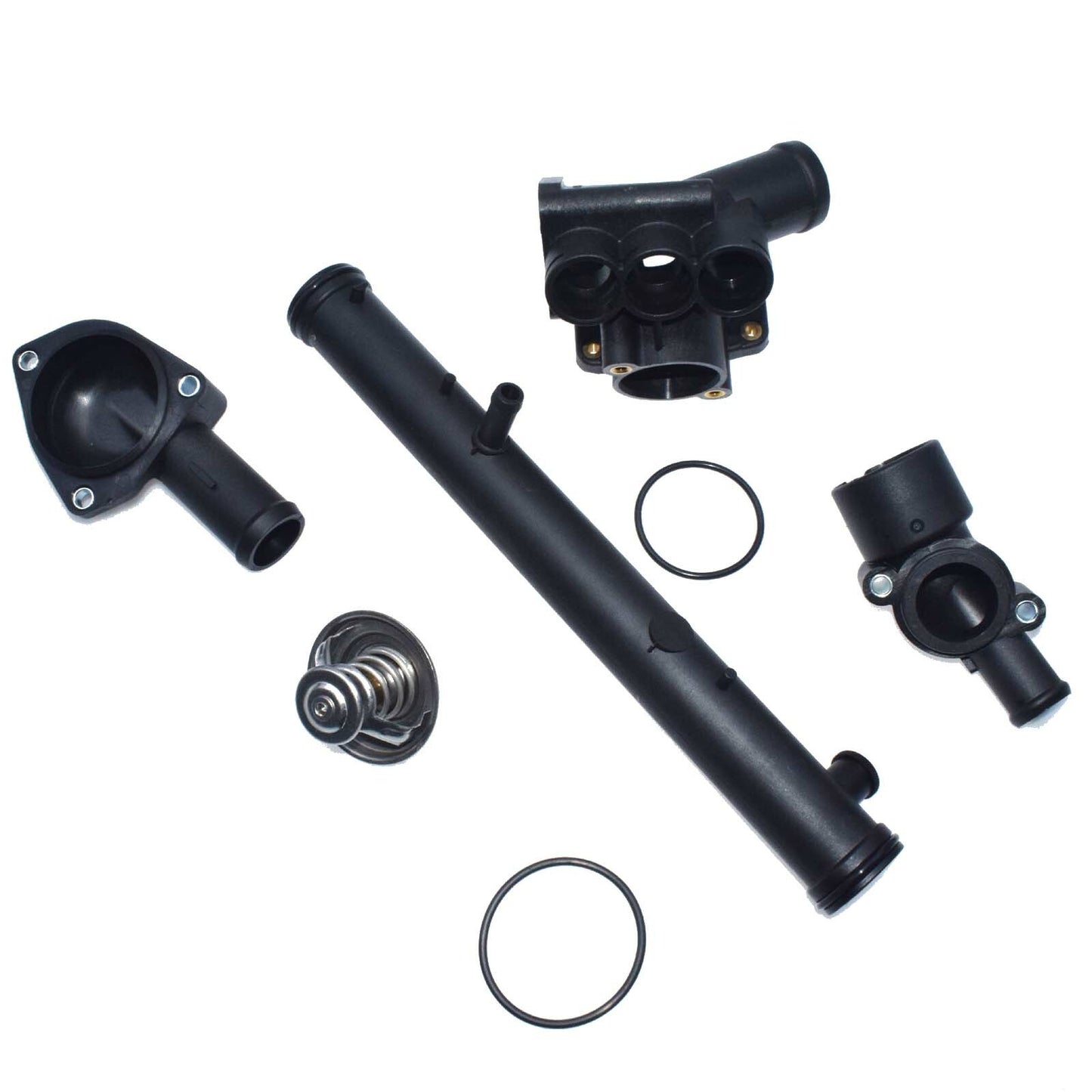 ya 4 6.17 for VW for Golf for JETTA 2.8L 6cyl Thermostat Housing Complete Coolant Water Hose Kit