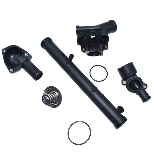 ya 4 6.17 for VW for Golf for JETTA 2.8L 6cyl Thermostat Housing Complete Coolant Water Hose Kit