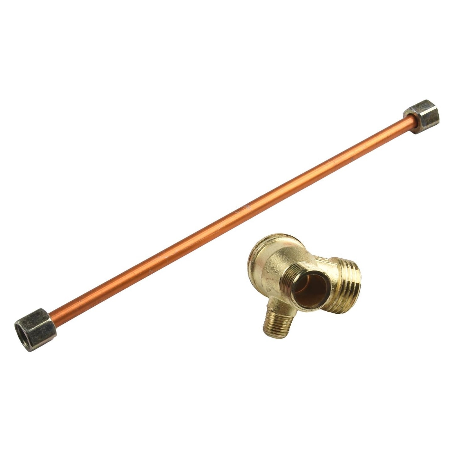 ya 14 200mm Exhaust Tube with 3-Port Zinc Alloy Check Valve For Air Compressor Parts