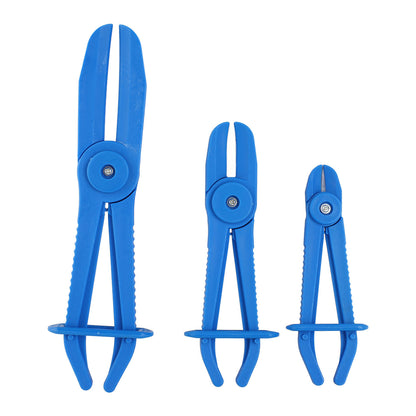 ya 25 3PCS Flexible Hose Line Pliers Insulated Nylon Brake Fuel Hose Clamp Tools