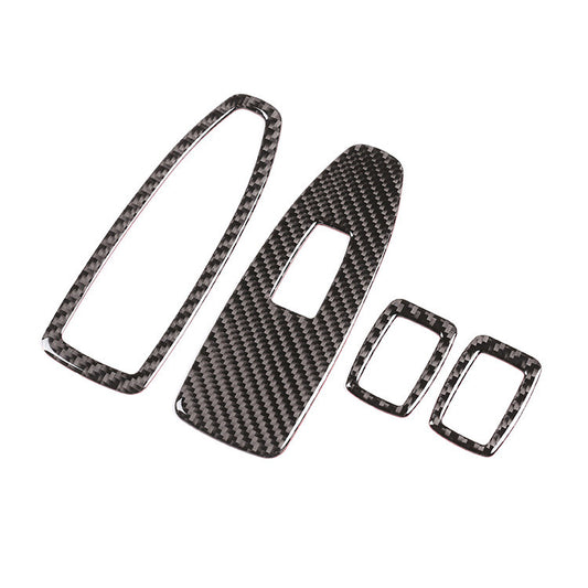 ya 5 8.7 Carbon fiber window control button protective covers suitable for BMW 3 Series F30 F34 2013-18