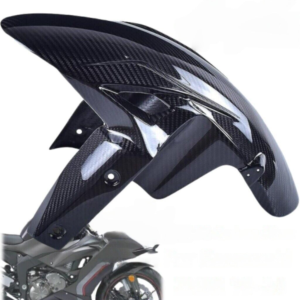 ya 5 8.7 For Kawasaki ZX-6R 2019-2024 Carbon Fiber Front fender Mud Guard Hugger Twill