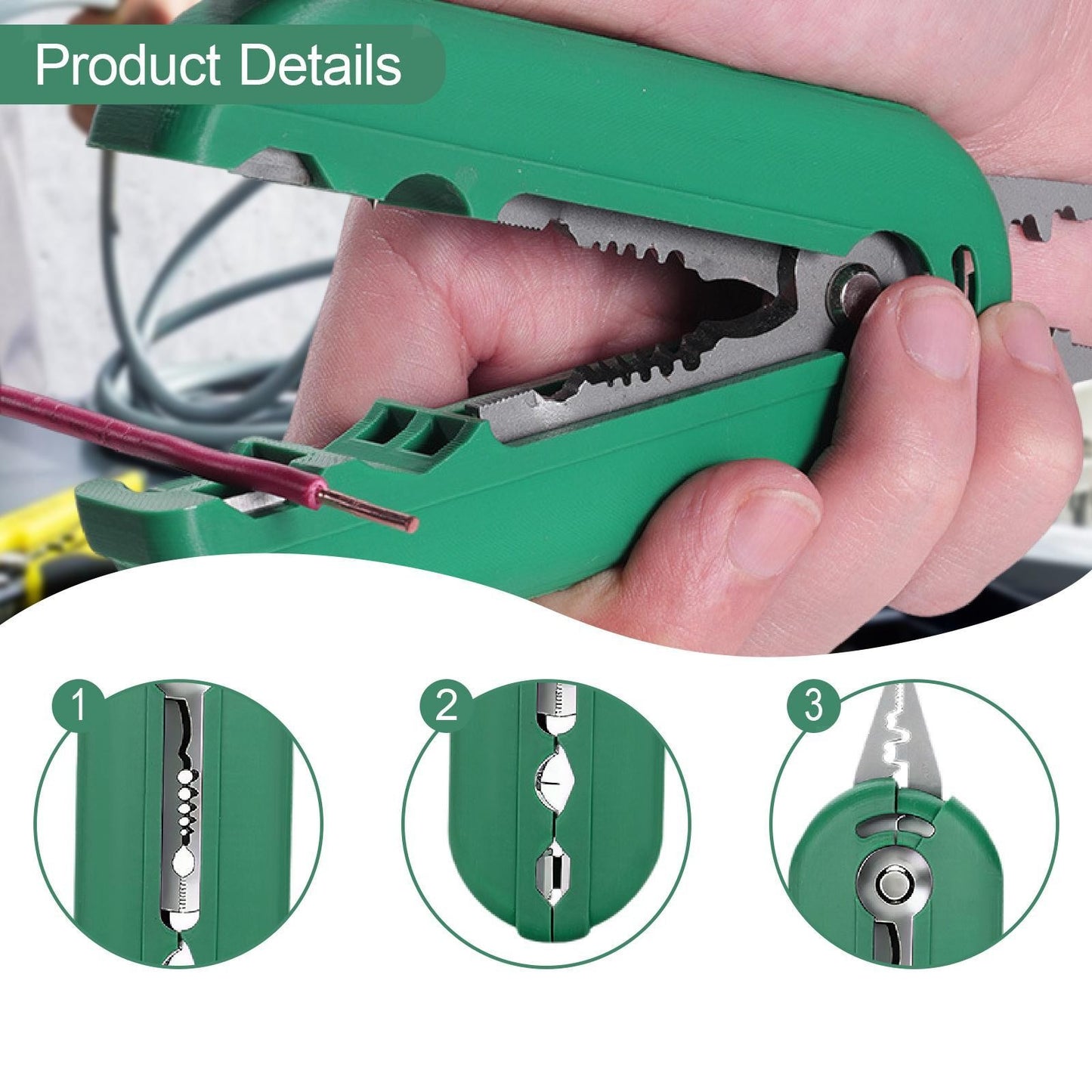 ya 25 Wire Stripper Cutter Electrician Hand Tool for Clamping Peeling Breaking
