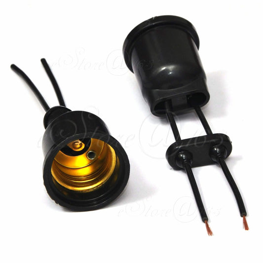 ya 14 2x Waterproof E27 Screw Droplight Bulb Pendant Outdoor Garden Lamp Base Holder