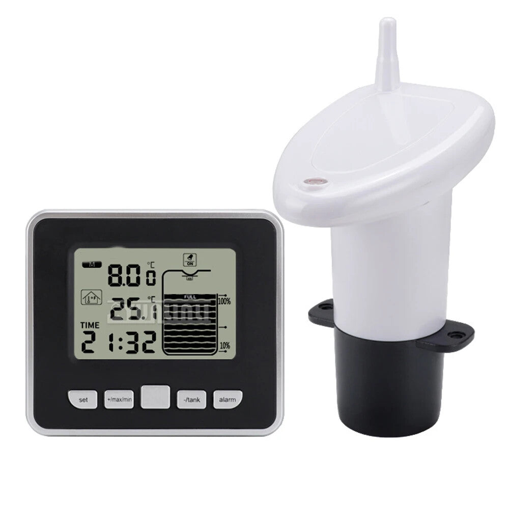 ya 26 7.28.2 Ultrasonic Wireless Water Tank Liquid Level Meter With Temperature Sensora