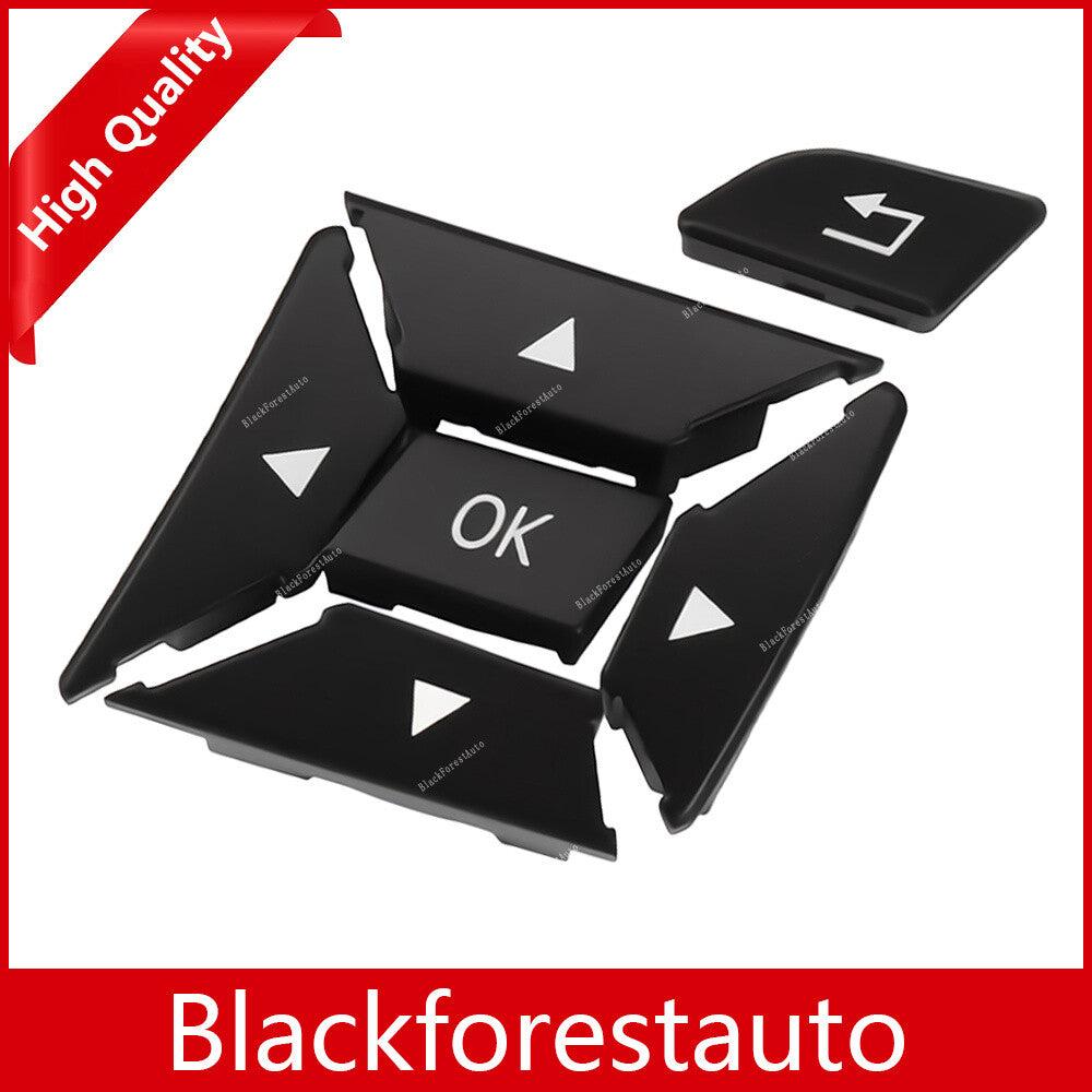 ya 13 for Mercedes C Class Black Left Steering Wheel Control Menu Switch Button Cover