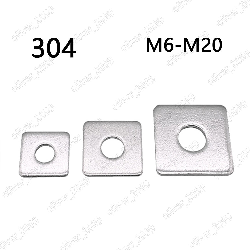 304 Stainless Steel Square Washer M6 M8 M10 M12 M16 M20