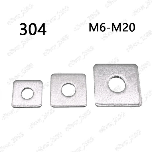 304 Stainless Steel Square Washer M6 M8 M10 M12 M16 M20