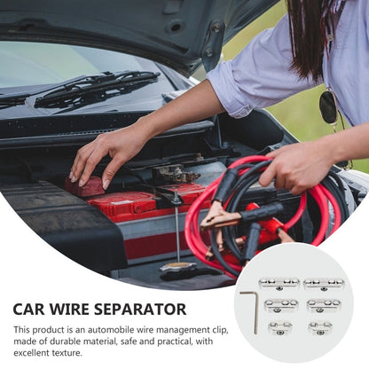 ya 5 8.7 Cable Organizer Plating Wire Clip Chrome Spark Plug Holders Ignition Separator