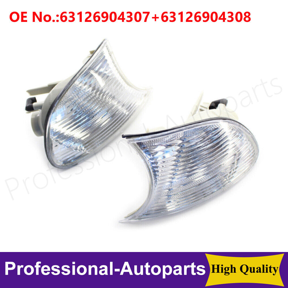 ya 4 6.17.2 2PCS Corner Lights Turn Signal Marker Lamps for BMW E46 2 Doors 1998-2001