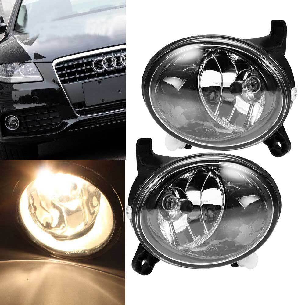 ya 1 8.5.2 New Pair Of Clear Lens Front Bumper Fog Lights Lamps for Audi Q5 A6 A4 2009-2015