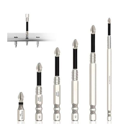 ya 26 Heavy Duty Screwdriver Drill Bit 6Pcs For Electric Manual Impact Driver