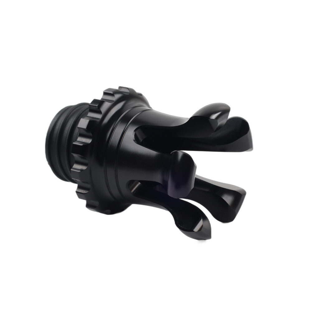 ya 2 6.30 Motorcycle Vented King Crown Gas Cap Fuel Tank Black for Harley XL883 Road King