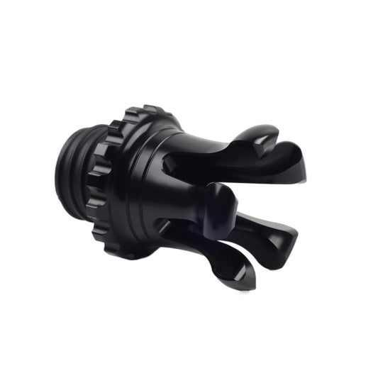 ya 2 6.30 Motorcycle Vented King Crown Gas Cap Fuel Tank Black for Harley XL883 Road King