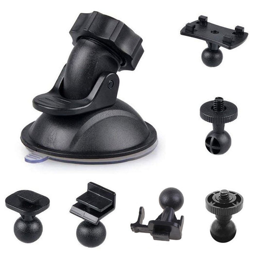 ya 2 7.14 Car Suction Cup For Dash Cam Holder Vehicle Video Recorder With 6-Types Adapter
