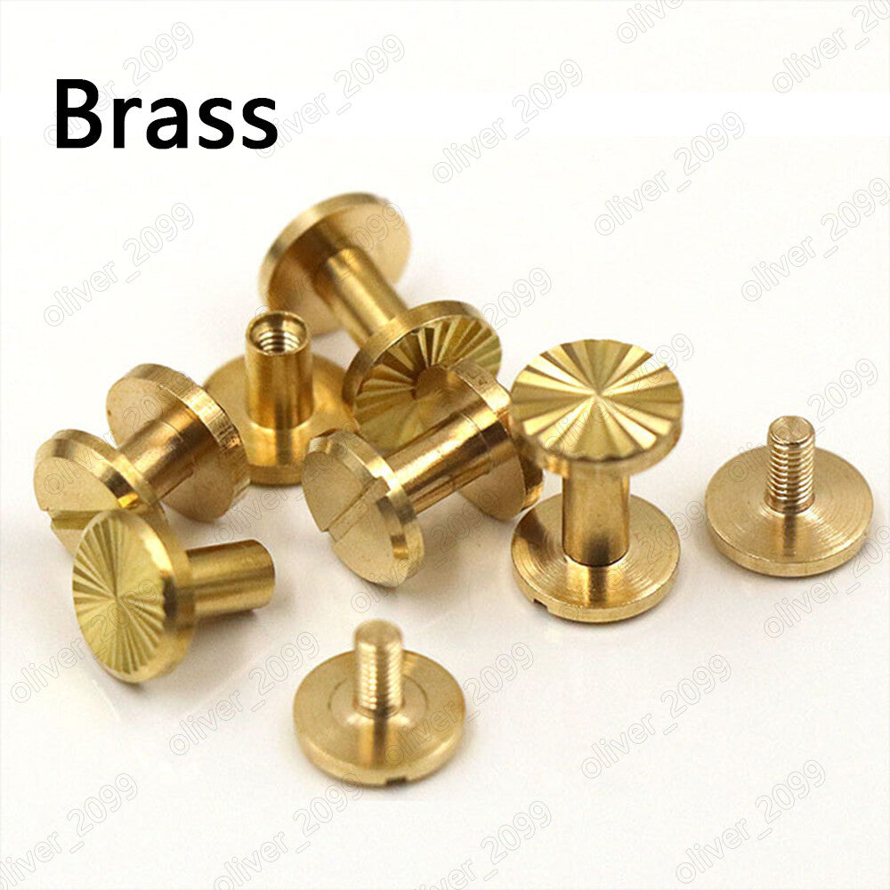 Brass Sun pattern Rivets With Slotted Round Head Screws
