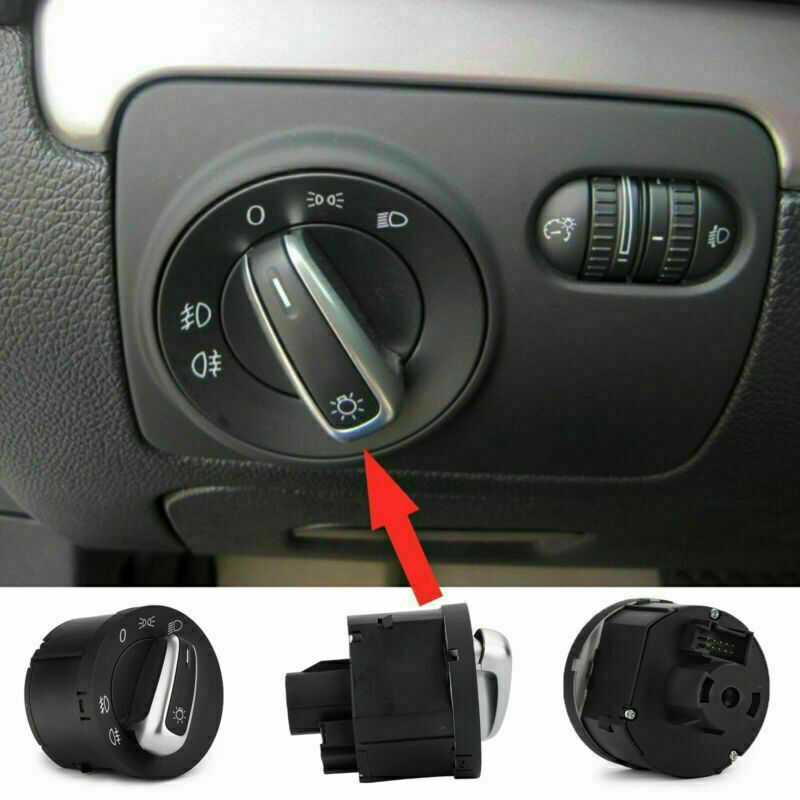 ya 1 8.5.1 Euro Headlight Switch Light Fits for VW for Passat CC B6 for Jetta for Golf MK5 MK6 5ND941431A D