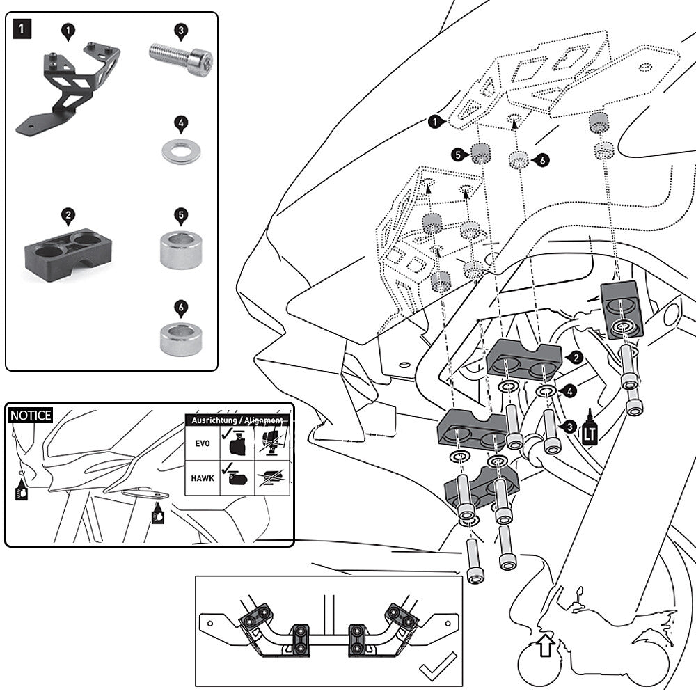 ya 5 8.7 Motorcycle Spotlight Bracket Fog Light Mounting Kits for Kawasaki 650