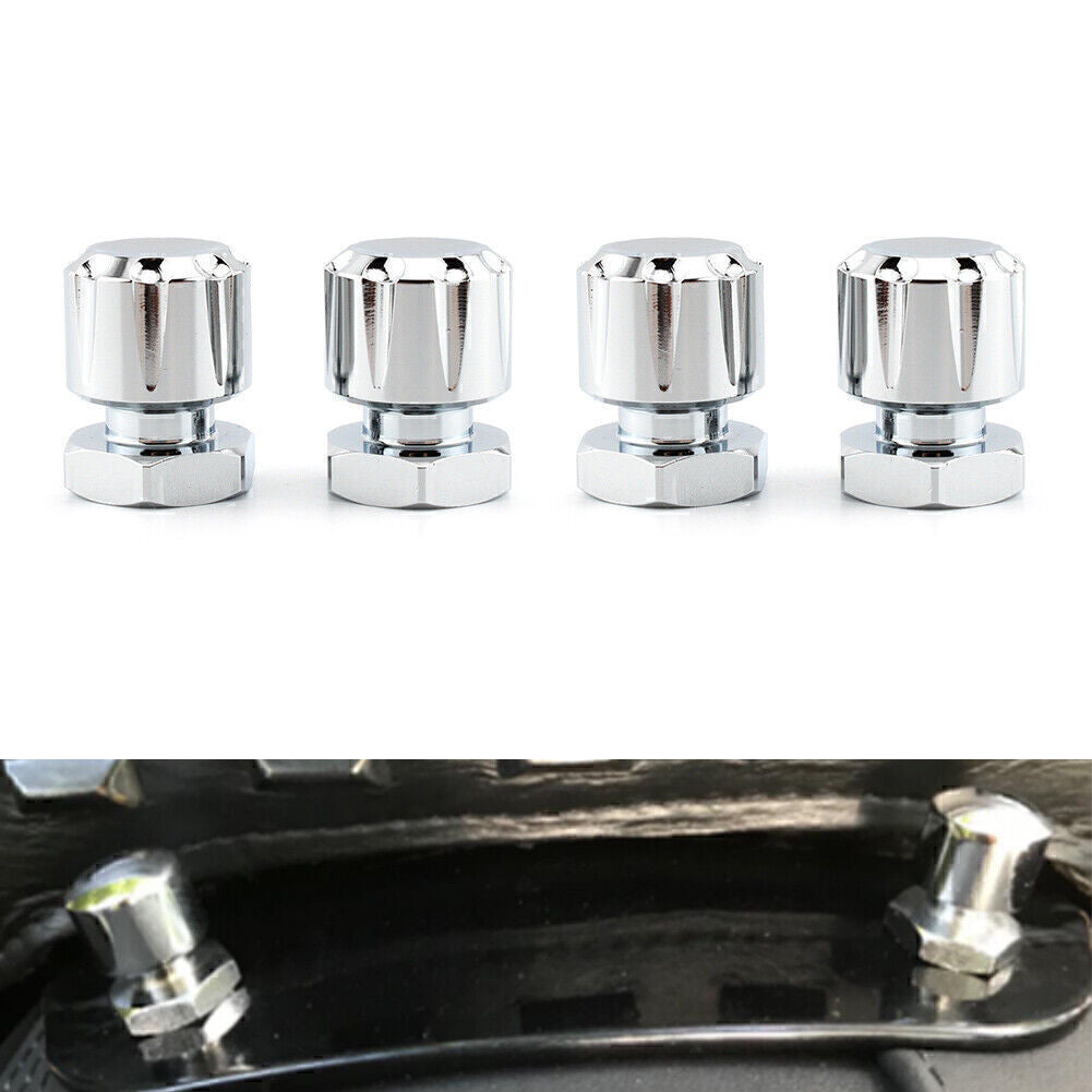 ya 5 8.7 for Harley Road King Road Glide Softai Fat Boy Silver 4xSolo Mounting Nuts Bolts