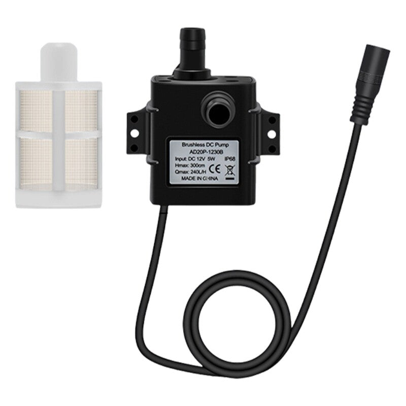 ya 25 DC12V Brushless Motor Water Pump with Filter for Pet Water Dispenser Fish Tanks