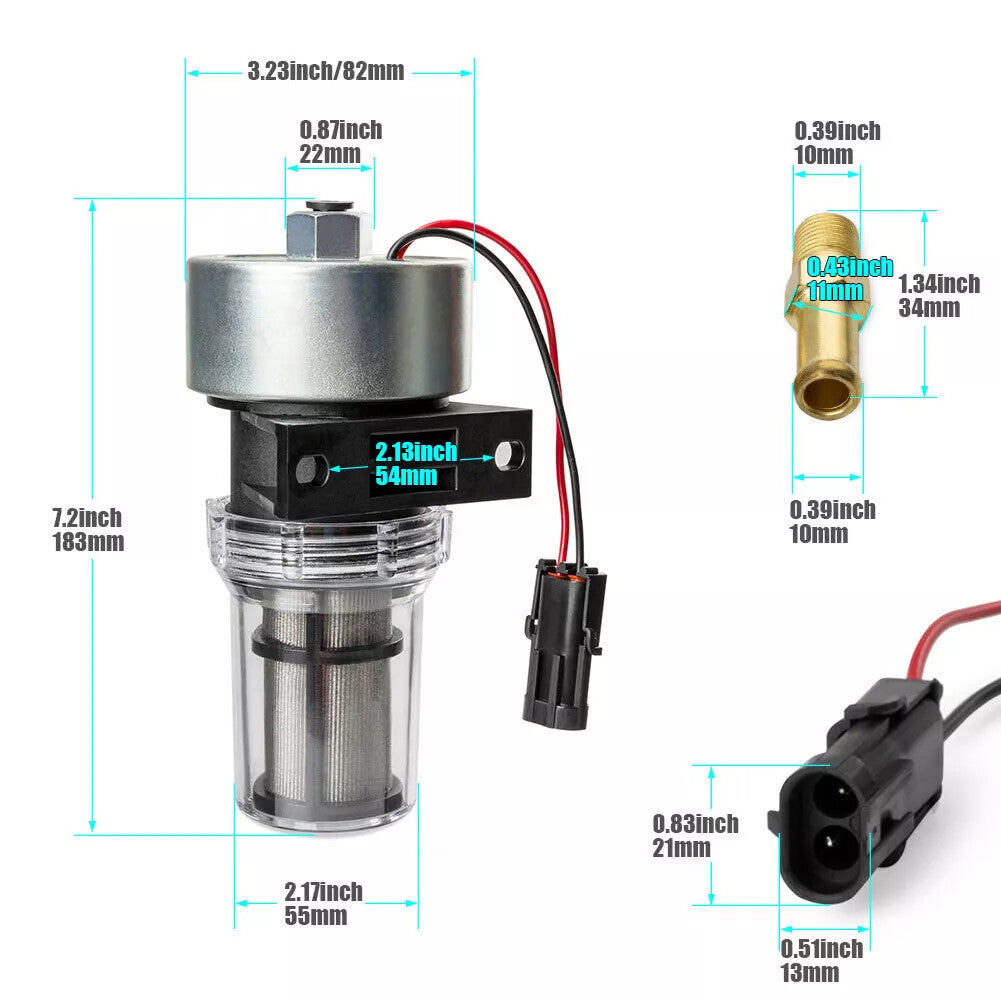 ya 5 8.7 2-pack new filter fuel pump for Thermo King MD URD 41-7059 bracket 30-01108-03