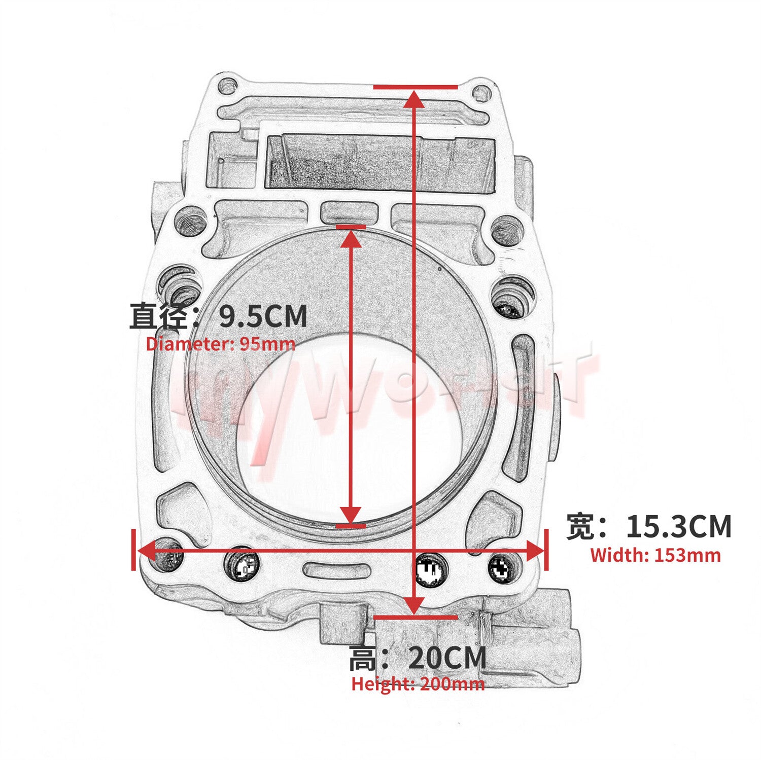 ya 2 7.15 Fit for Polaris Sports for MAN 500 1996-13 Cylinder Piston Gasket Top End Rebuild Kit