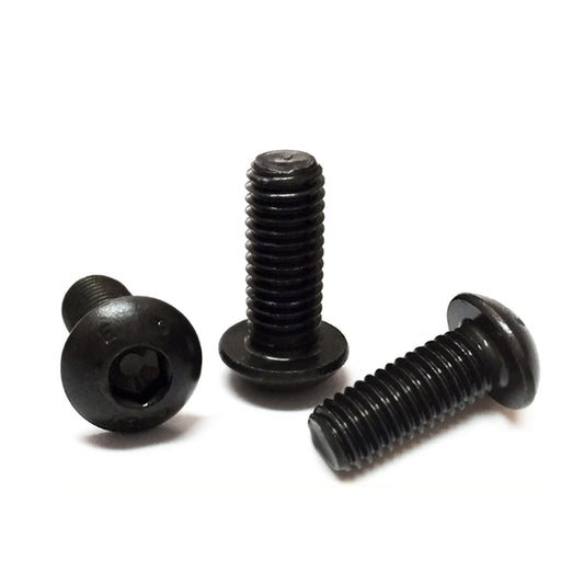 ISO7380 Hex Socket Button Head Screw Allen Bolts M2 M2.5 M3 M4 M5 M6 Black Steel